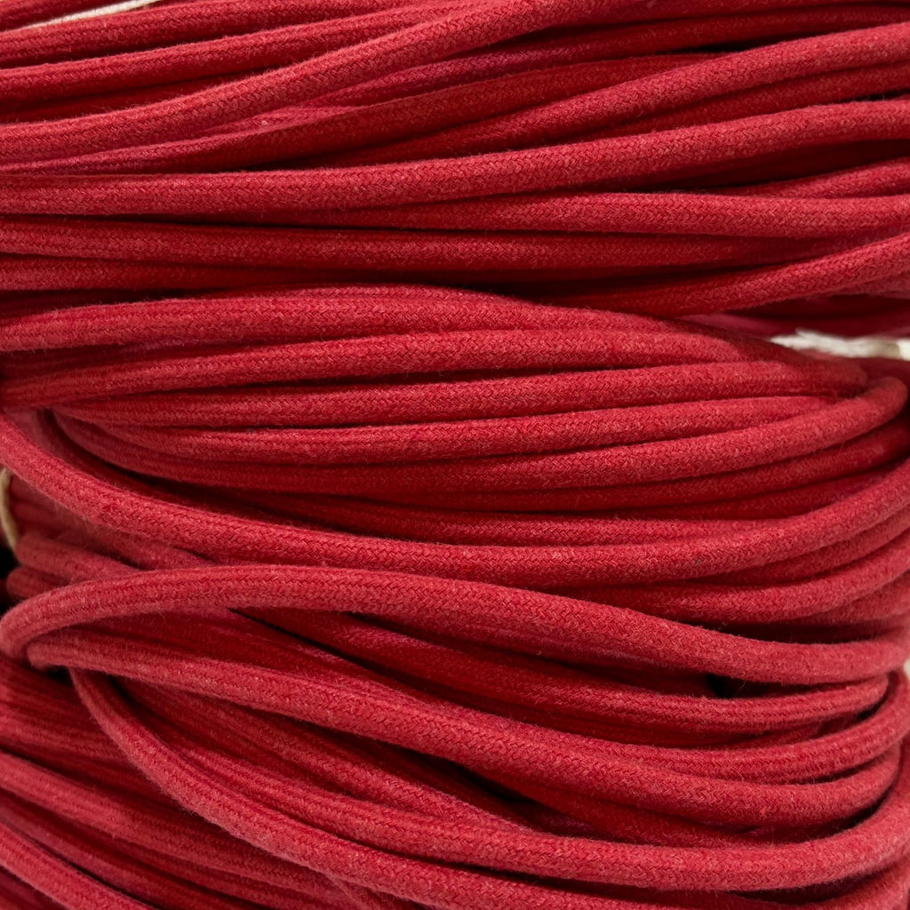 Corda Trançada com alma 7mm Vermelho 1kg (50 metros)