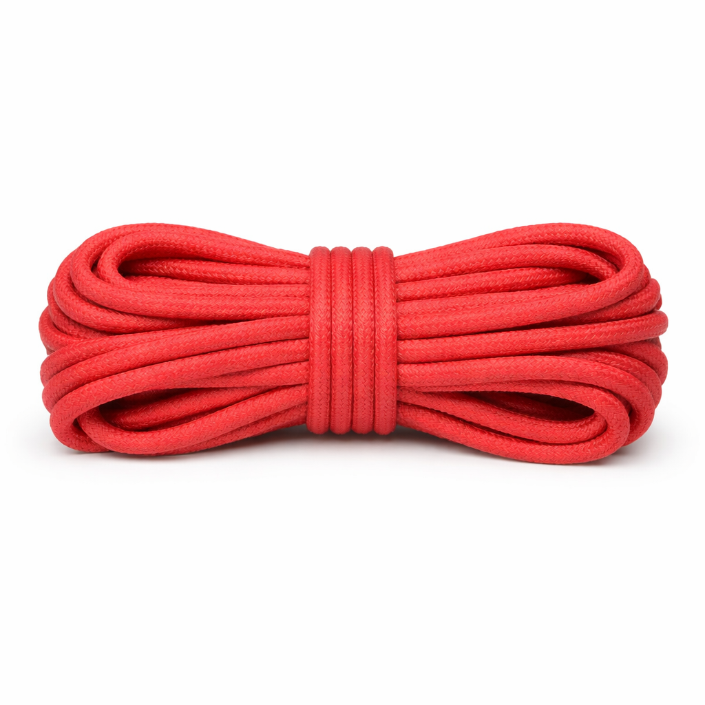 Corda Trançada com alma 5mm Vermelho 1kg  (70 metros)