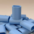 AZUL CLARO -Tubete de Acabamento Corda | 5mm, 6mm e 7mm | Kits com 10, 30, 50 ou 100 unidades
