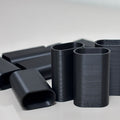 PRETO -Tubete de Acabamento Corda | 5mm, 6mm e 7mm | Kits com 10, 30, 50 ou 100 unidades
