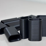 PRETO -Tubete de Acabamento Corda | 5mm, 6mm e 7mm | Kits com 10, 30, 50 ou 100 unidades