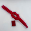Kit Porta-Guardanapo Vermelho – Modelo Nó Infinito | Edição Limitada