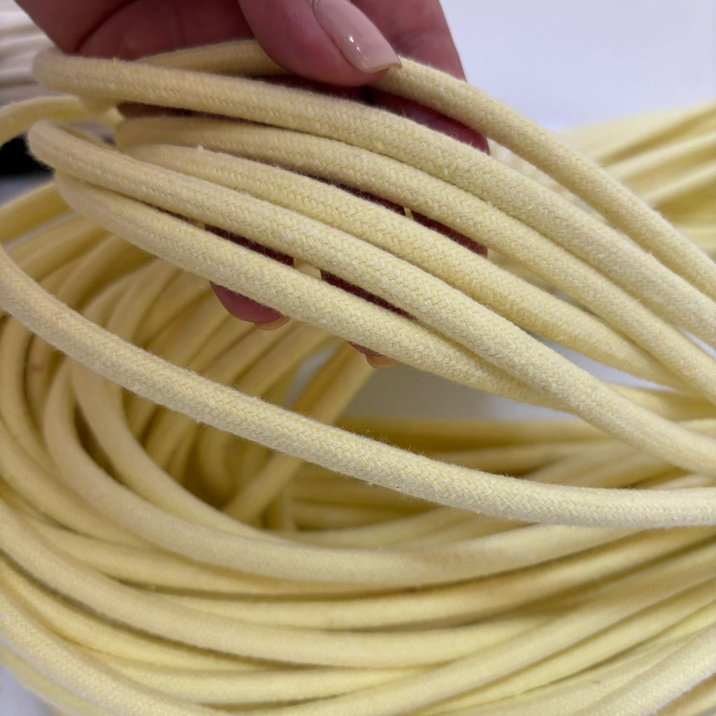 Corda Trançada com alma 7mm Amarelo 1kg  (50 metros)