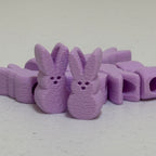 Coelhinho Decorativo lilás para Finalização de Peças (7mm) - Pacote com 6 unidades