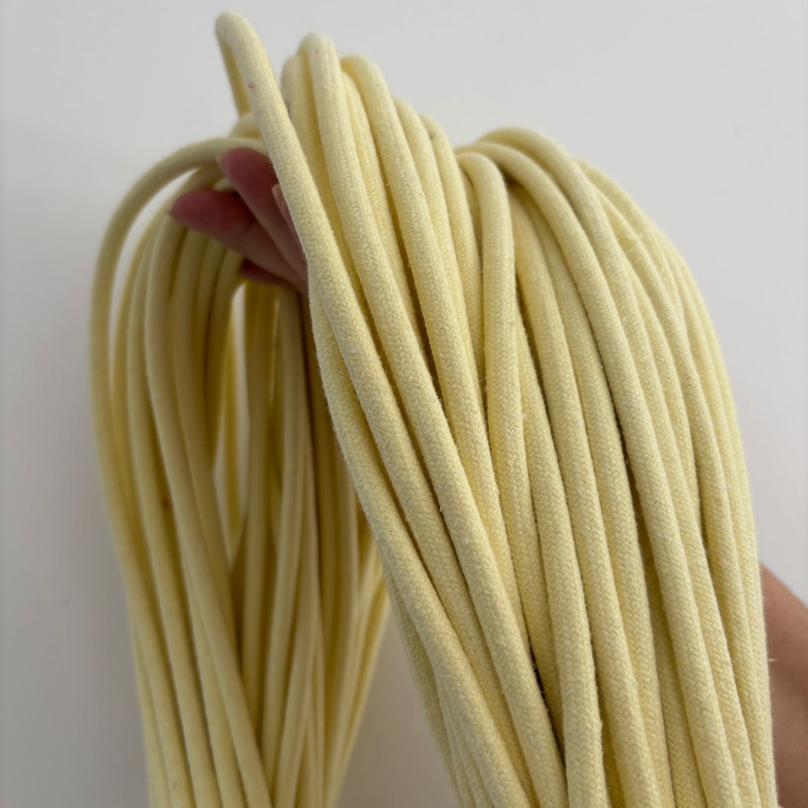 Corda Trançada com alma 7mm Amarelo 1kg  (50 metros)