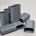 CINZA -Tubete de Acabamento Corda | 5mm, 6mm e 7mm | Kits com 10, 30, 50 ou 100 unidades