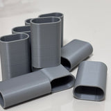 CINZA -Tubete de Acabamento Corda | 5mm, 6mm e 7mm | Kits com 10, 30, 50 ou 100 unidades
