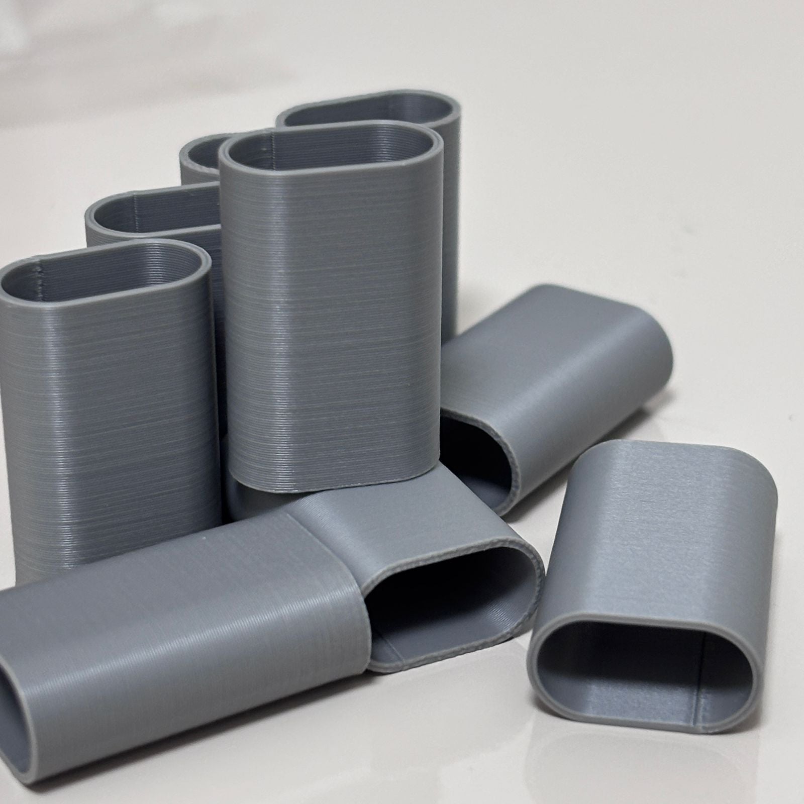 CINZA -Tubete de Acabamento Corda | 5mm, 6mm e 7mm | Kits com 10, 30, 50 ou 100 unidades