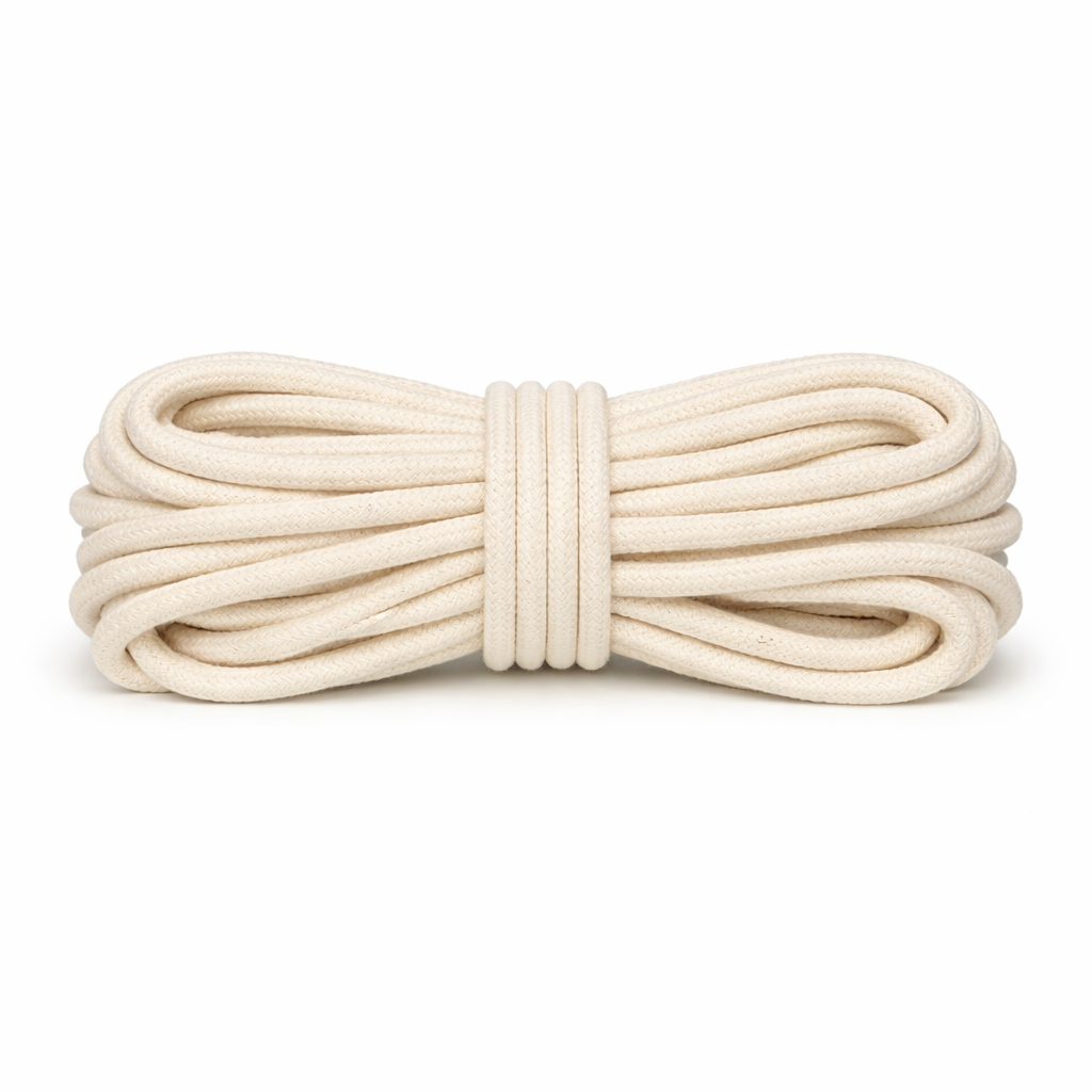 Corda Trançada com alma 5mm Cru 1kg  (70 metros)