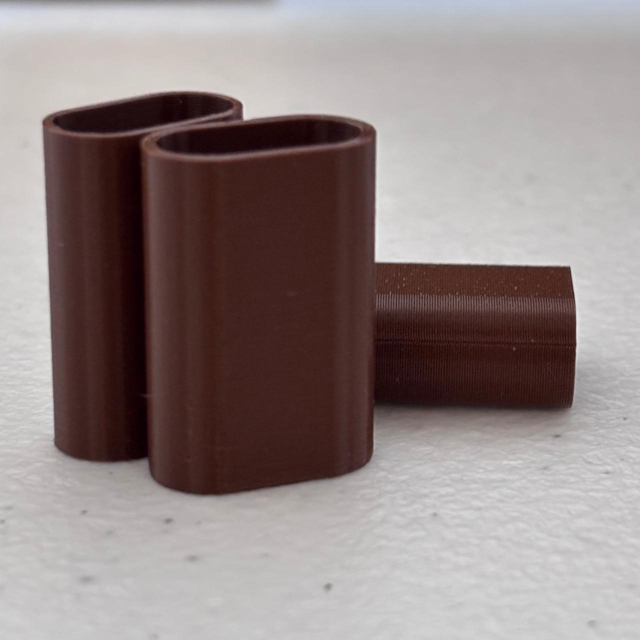 MARROM -Tubete de Acabamento Corda | 5mm, 6mm e 7mm | Kits com 10, 30, 50 ou 100 unidades