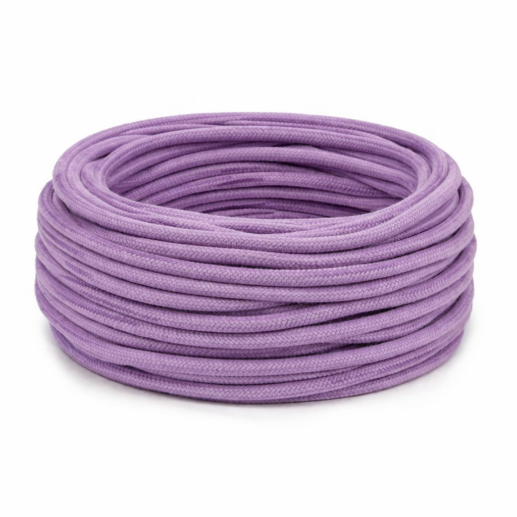 Corda Trançada com alma 7mm Lilás 1kg  (50 metros)